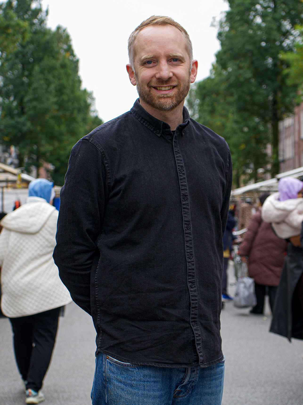 Bob Knoester at the Dapper market