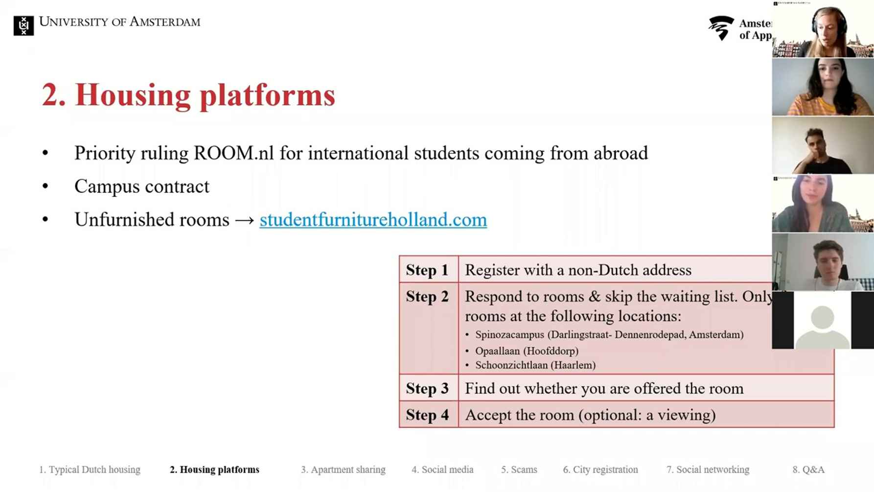 Watch our webinar on how to find accommodation as a student in Amsterdam