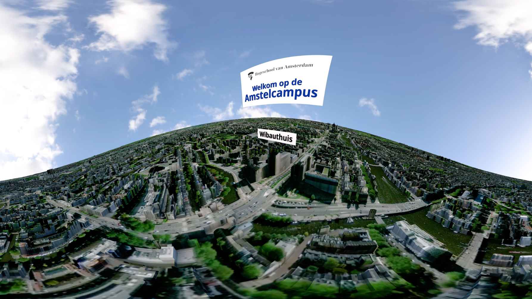 Beeld uit video over de campus