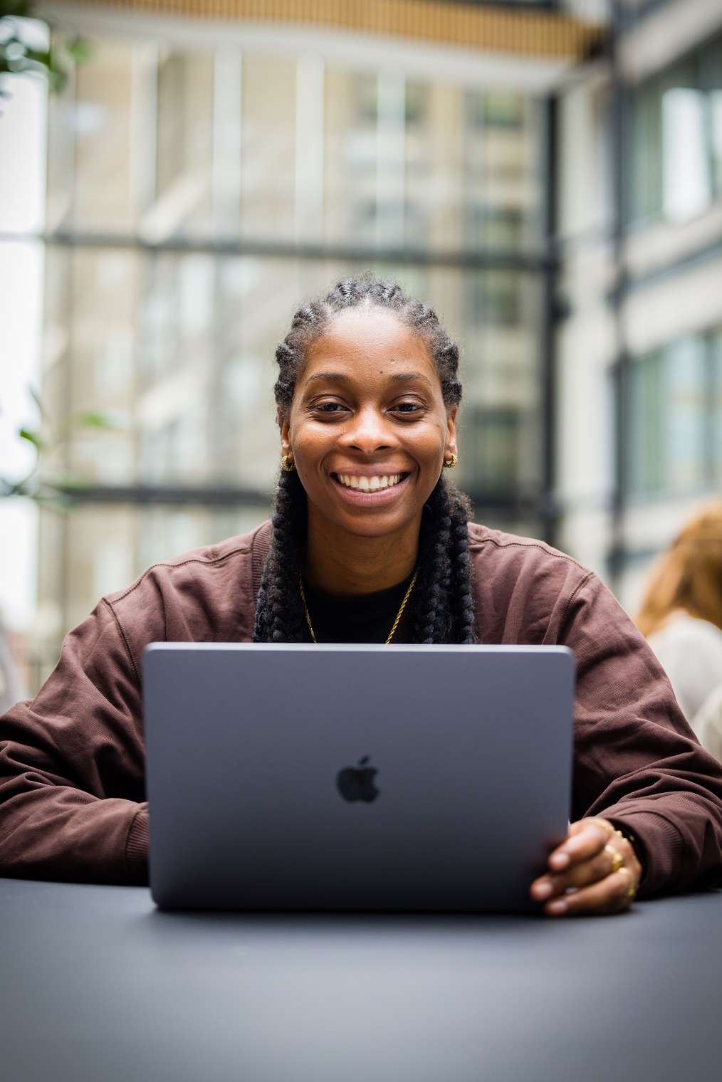 Student met laptop