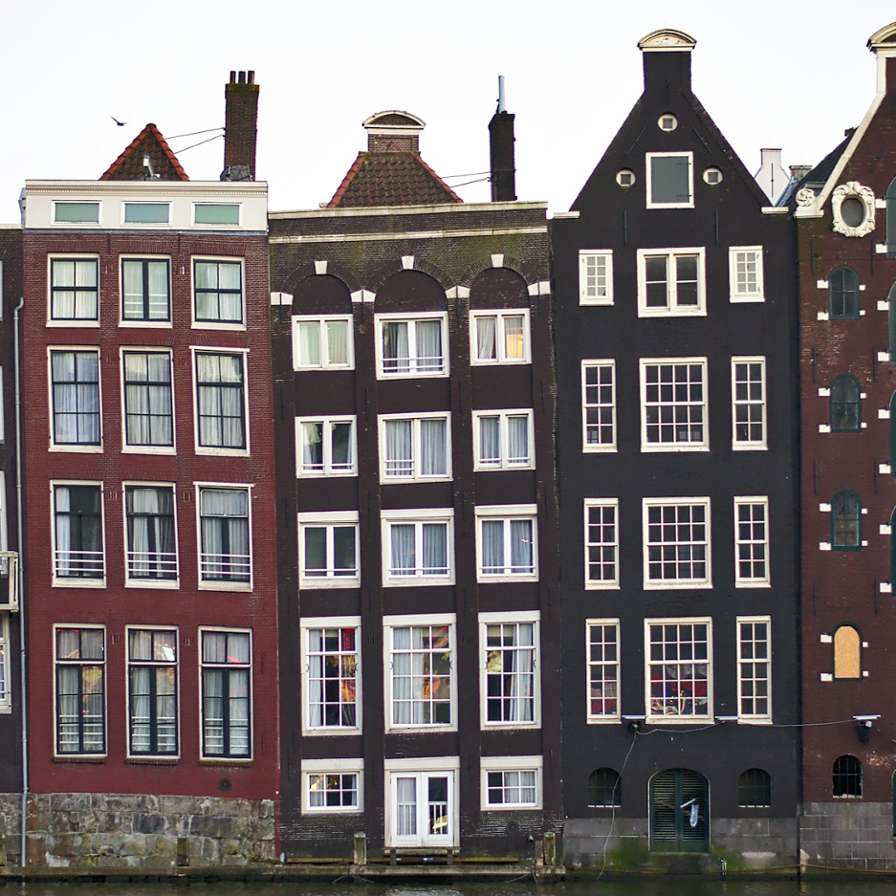 Huizen in Amsterdam.