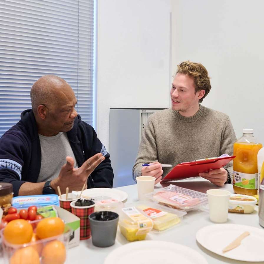 Teams onderzoek HvA oudere man bij diëtist op consult