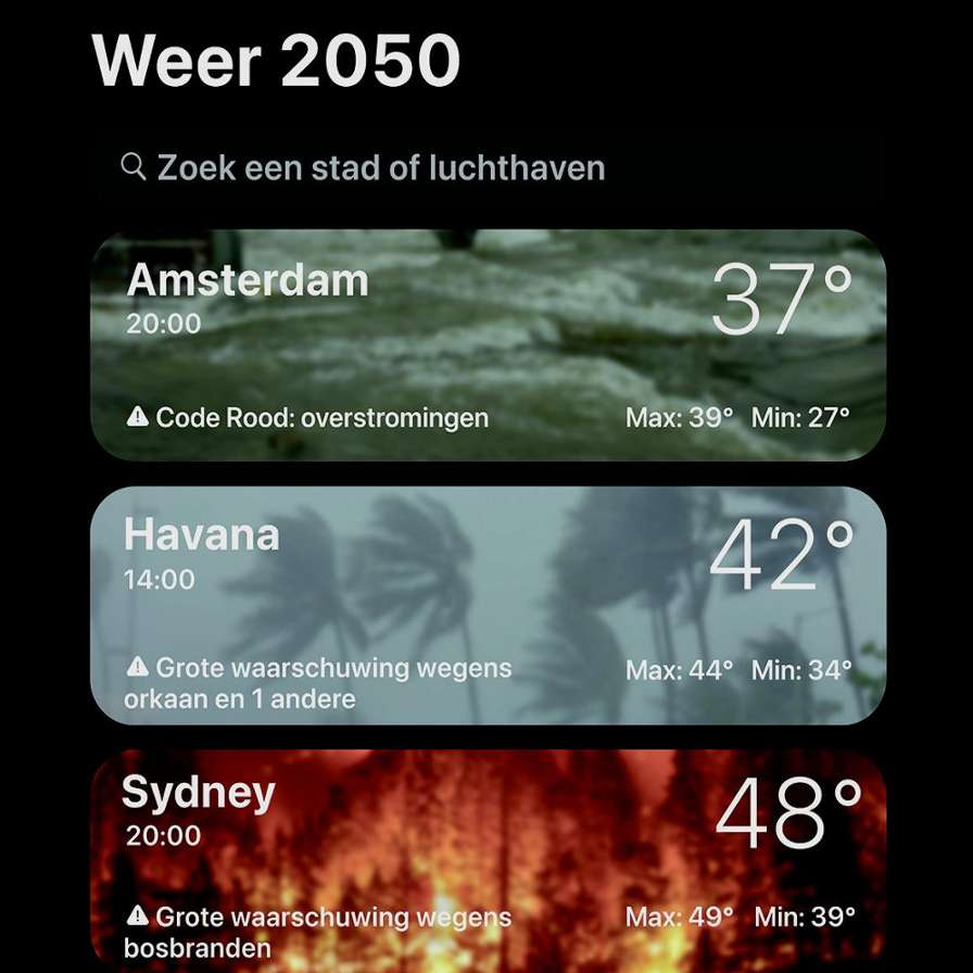 weerapp posters for the planet Lisa Dolmans