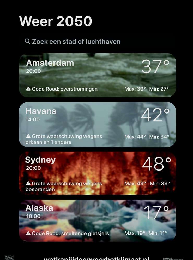 weerapp posters for the planet Lisa Dolmans