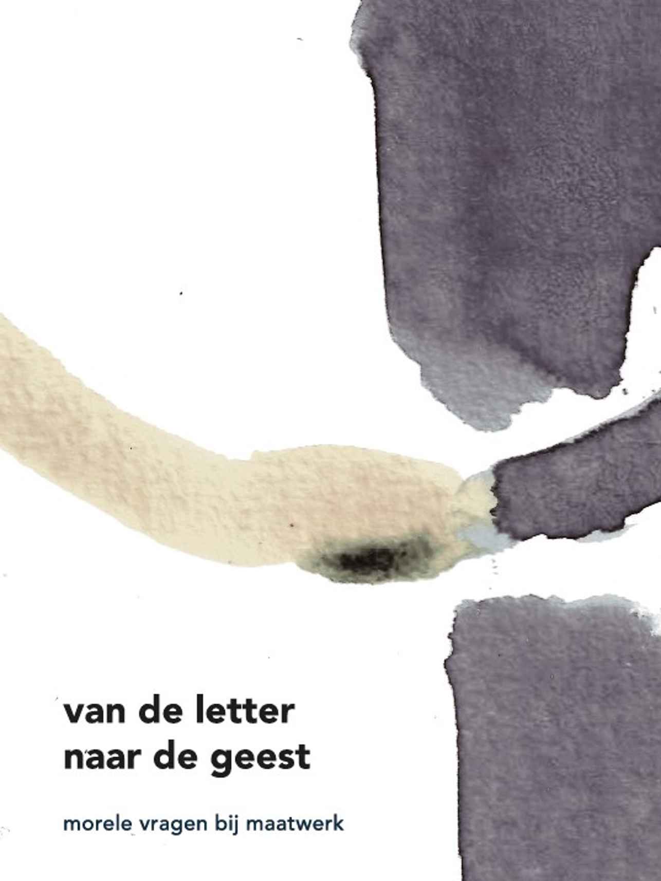 Cover gedicht van de letter naar de geest