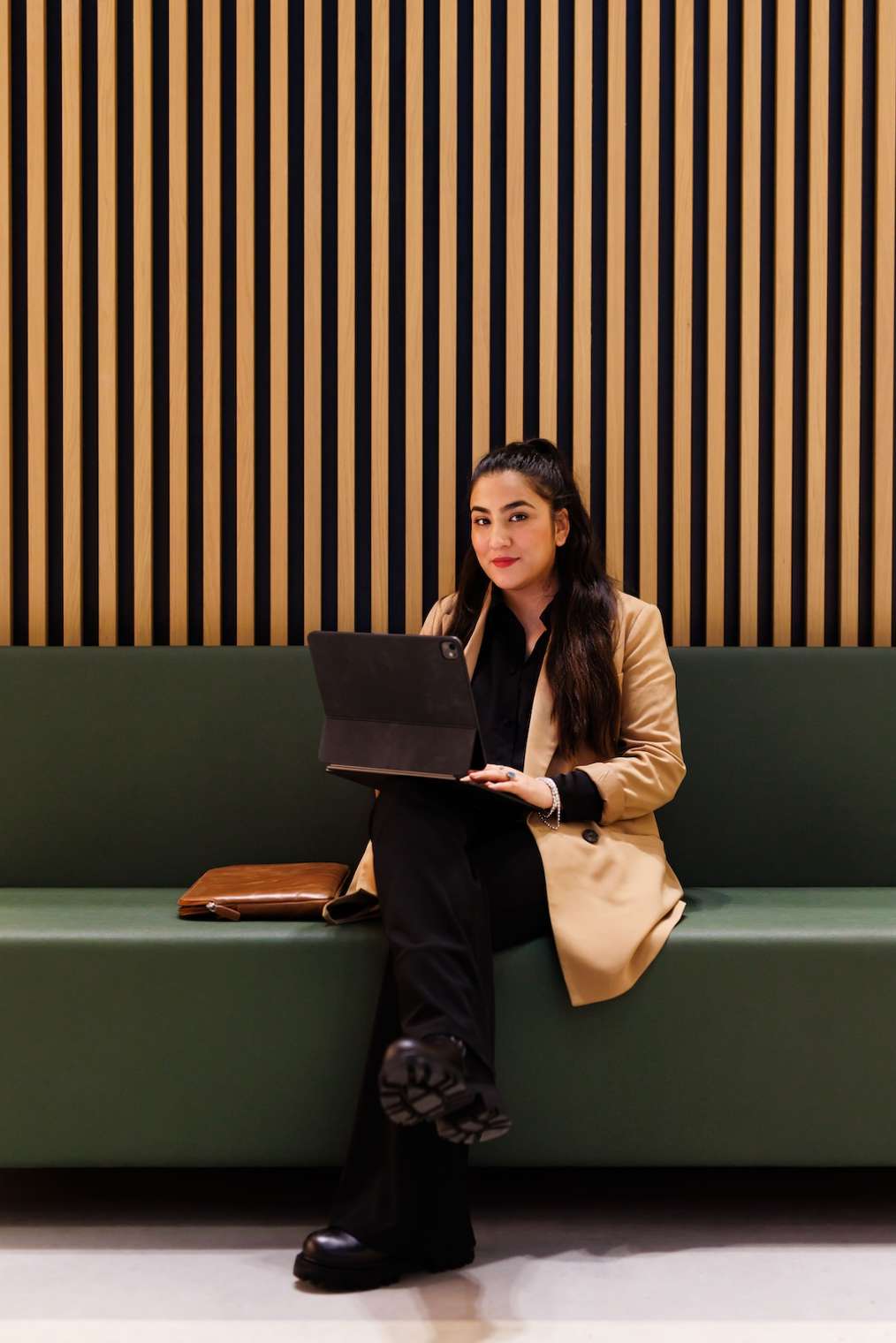Student met laptop