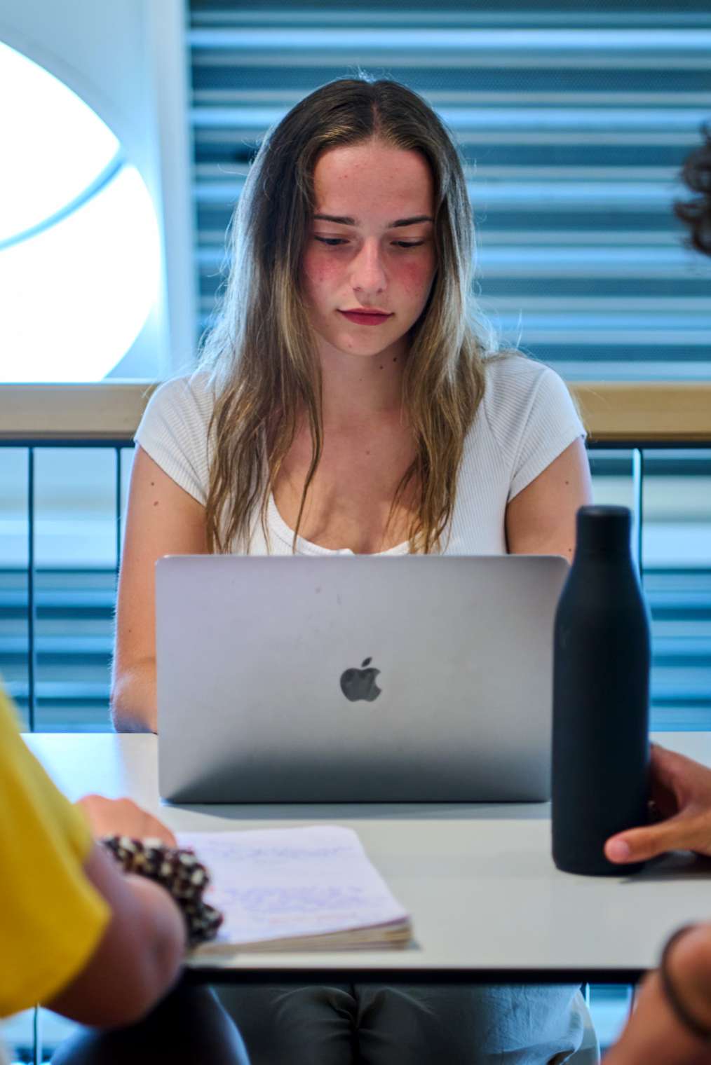 Student with laptop