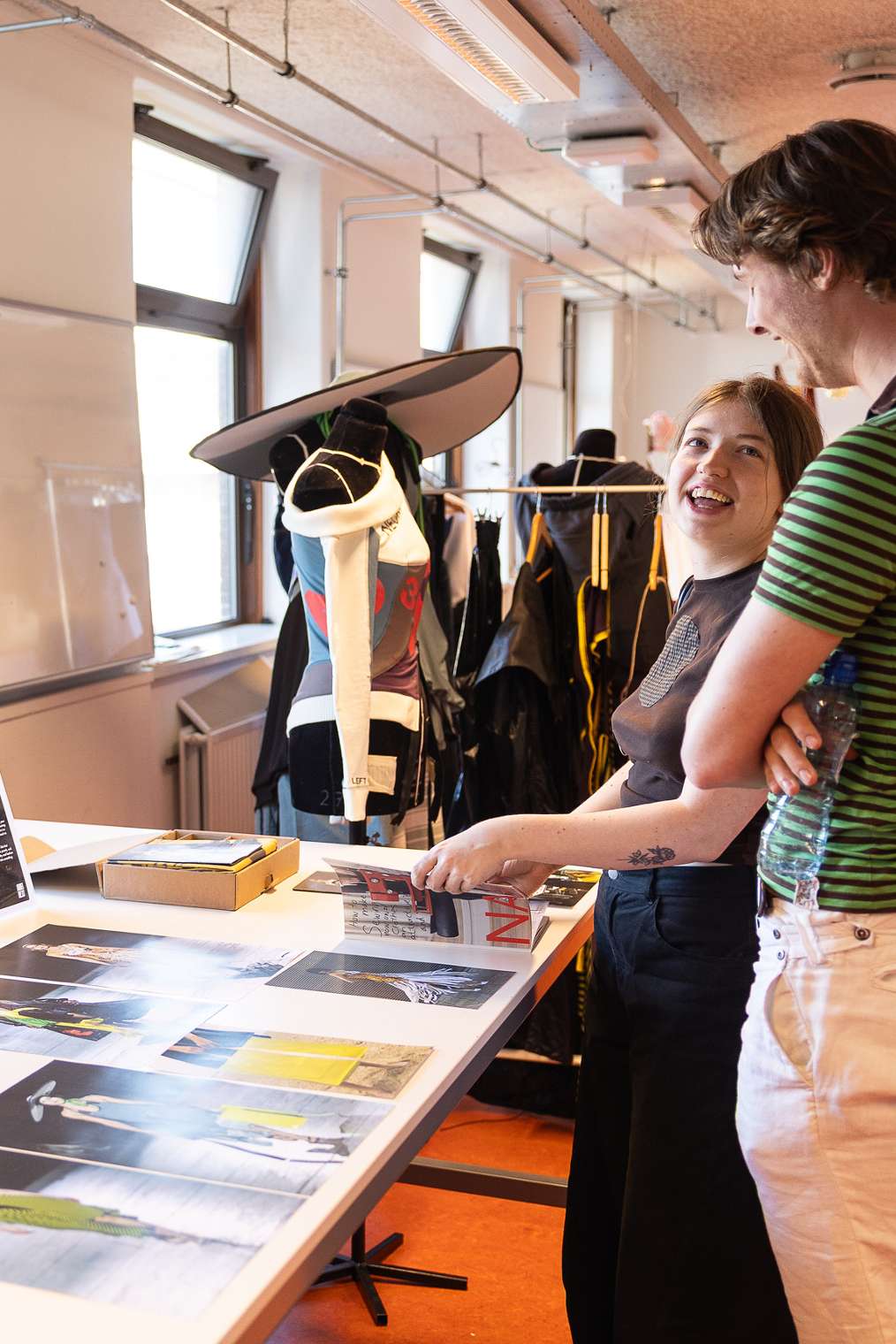 Student in gesprek