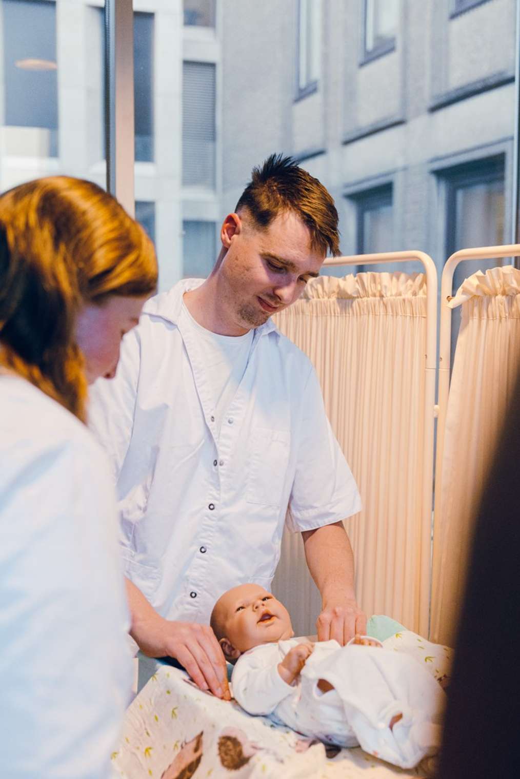 Studenten in de les