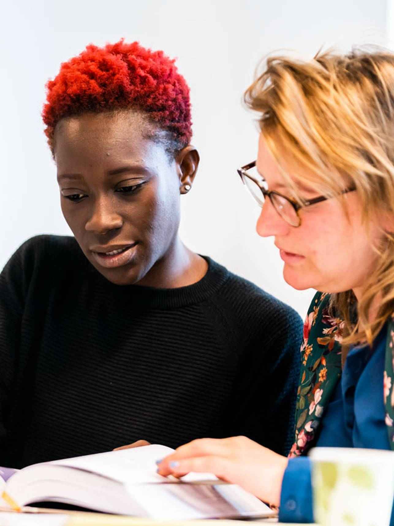 2 studenten aan het werk
