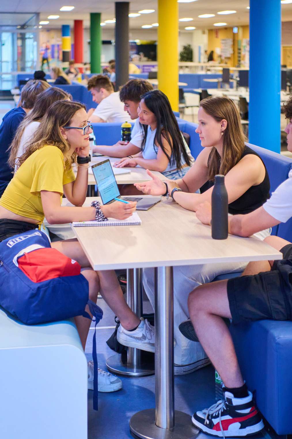 Students with laptop