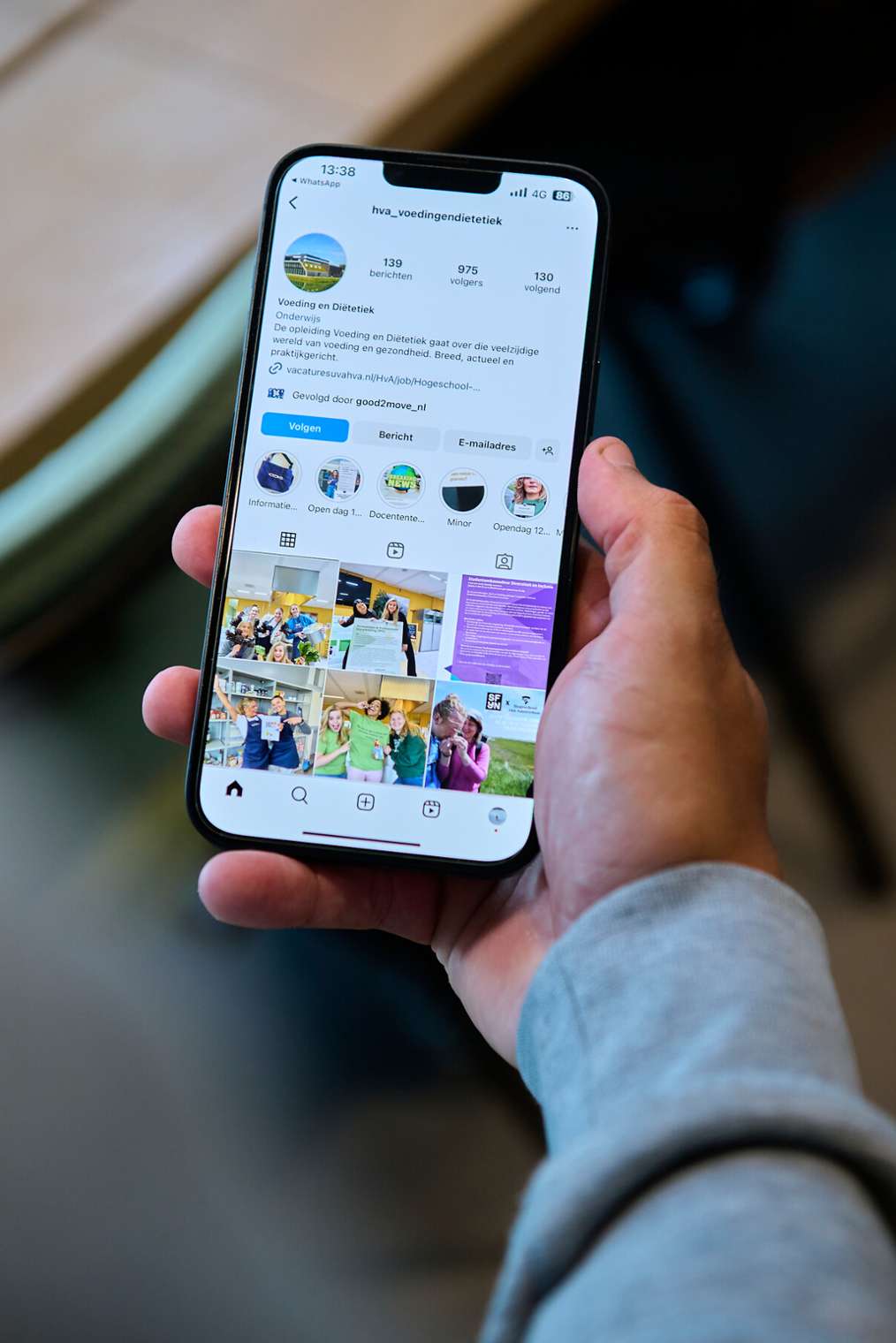 instagram kanaal voeding en diëtetiek