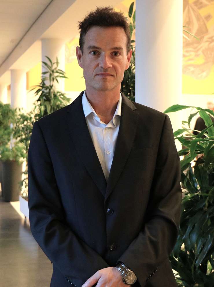 Alumnus Vincent Bruinsma in de Kohnstammzaal