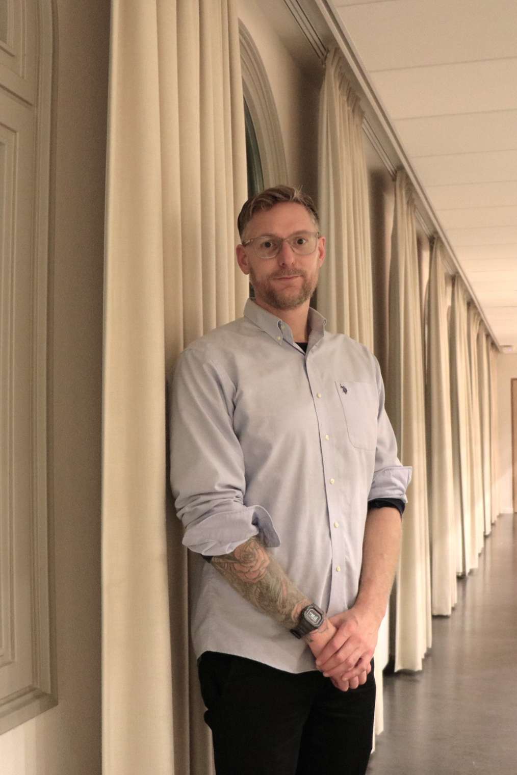 Alumnus Evert van Uden in de Kohnstammzaal