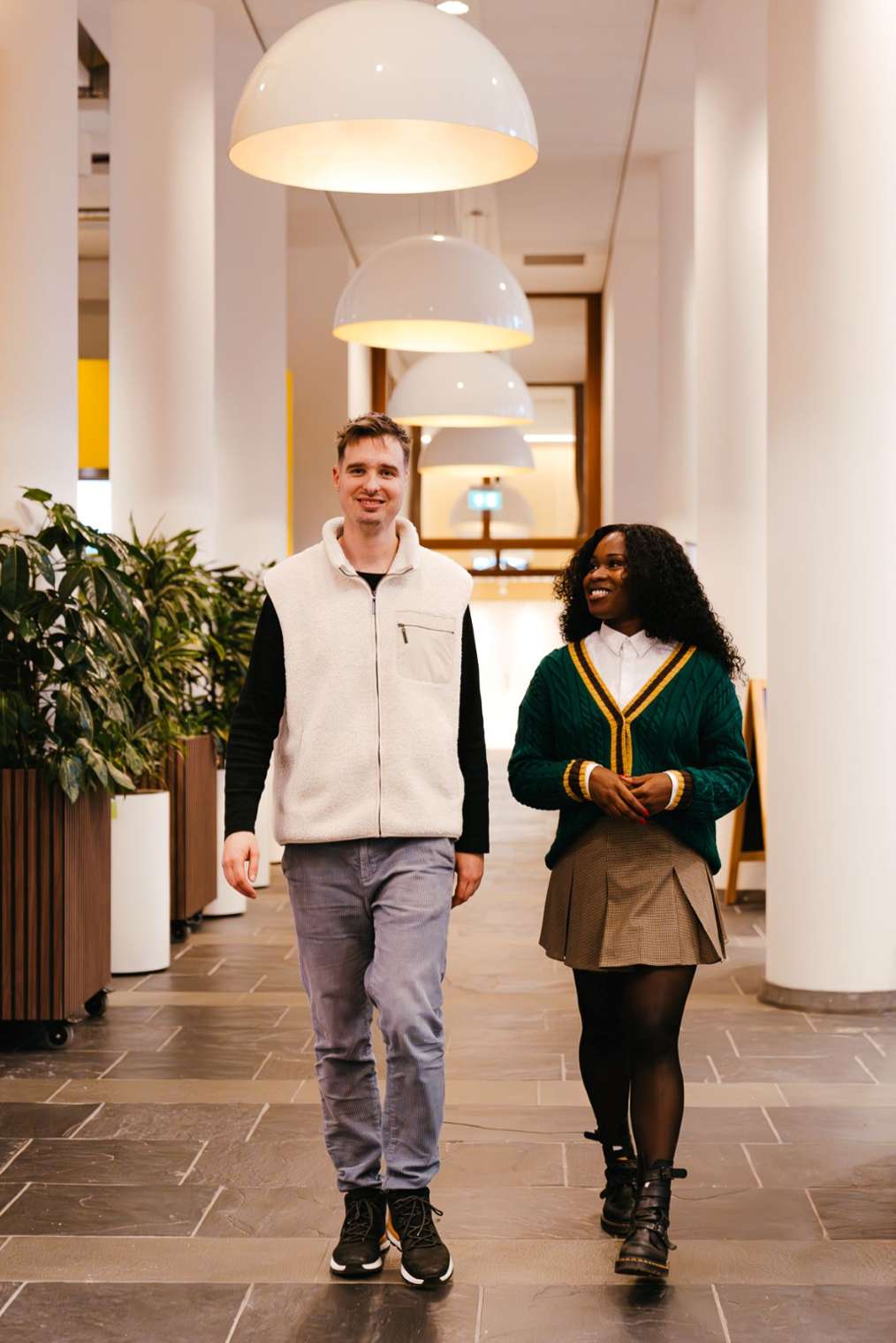 Studenten in de les