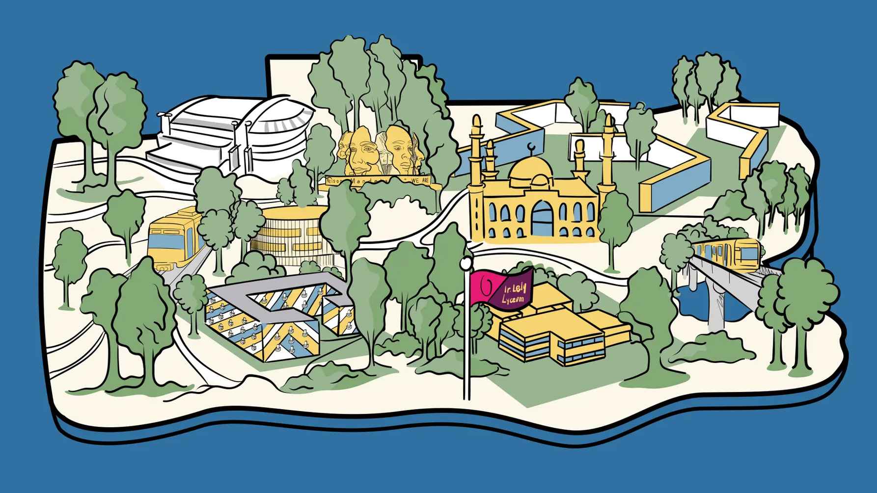 Illustratie Encyclopedie Mapping Imaginaries Bijlmer Amsterdam-Zuidoost