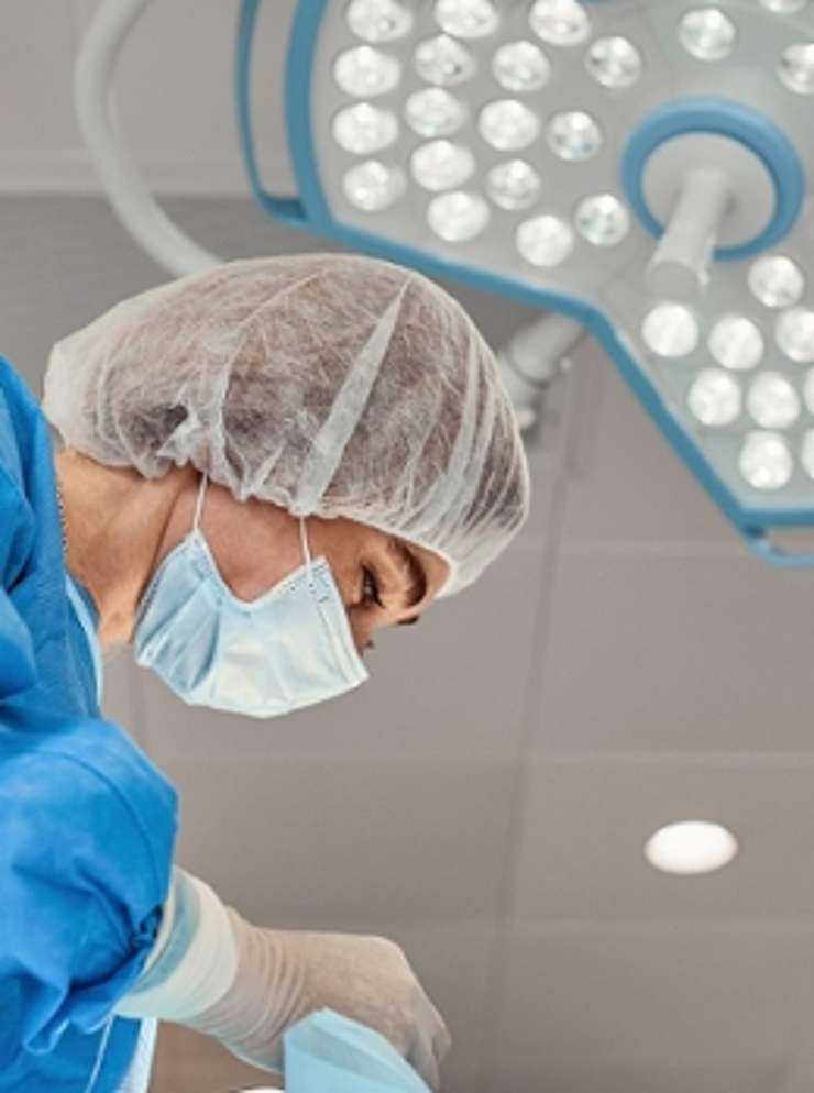 Surgeon at work.