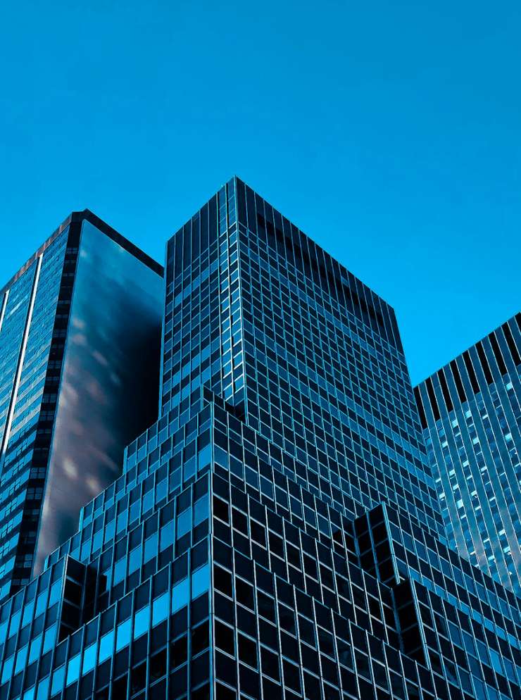 Grote corporate gebouwen.
