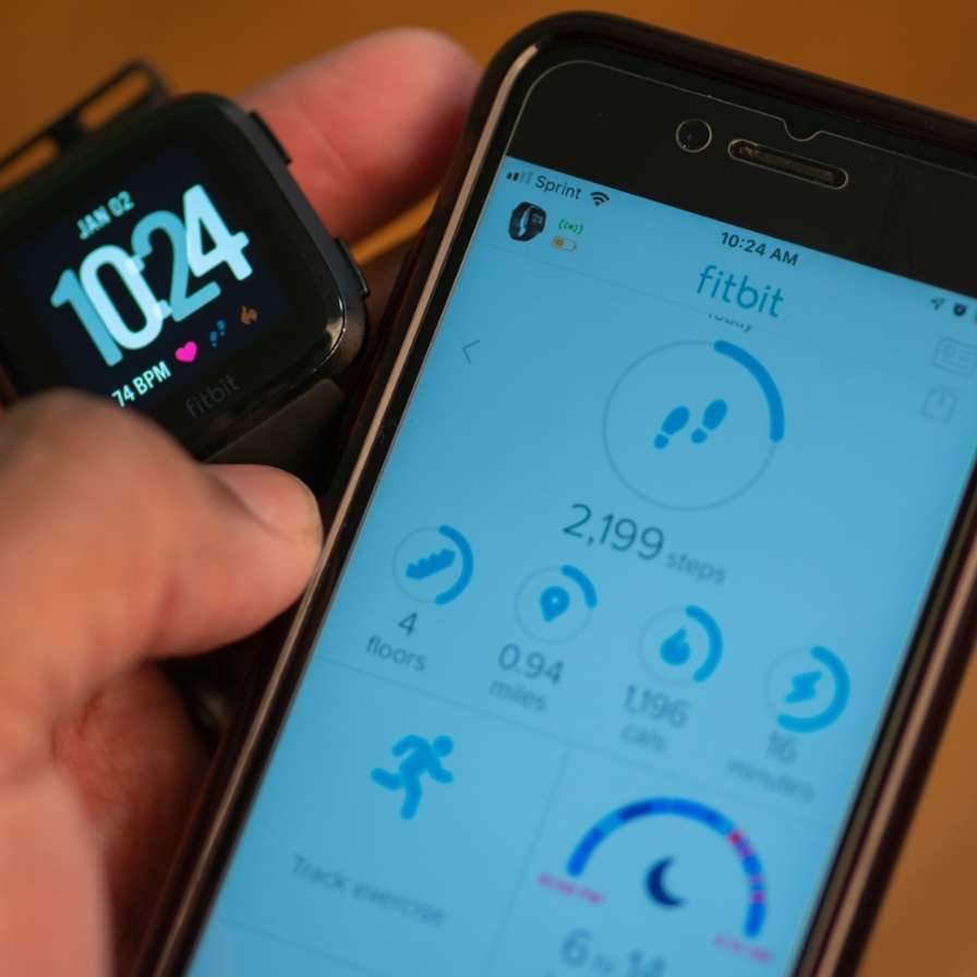 fitbit app mobiele telefoon AMSOS 2.0 onderzoeksproject HvA