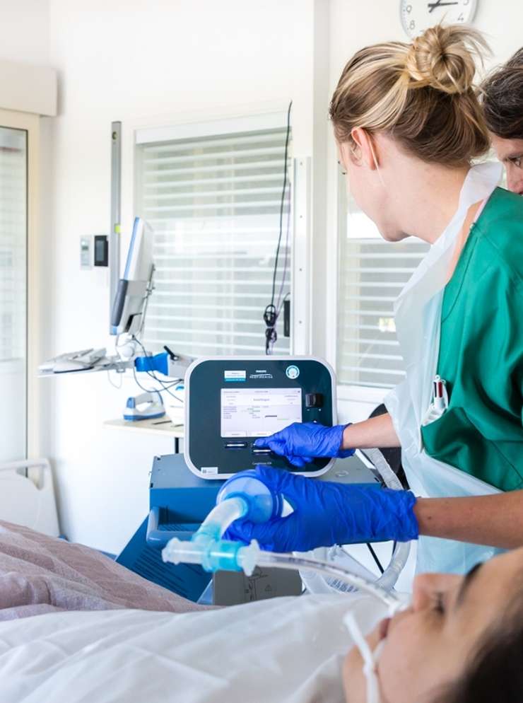 Hva Hoestmachine bij kunstmatige beademde IC-patiënten