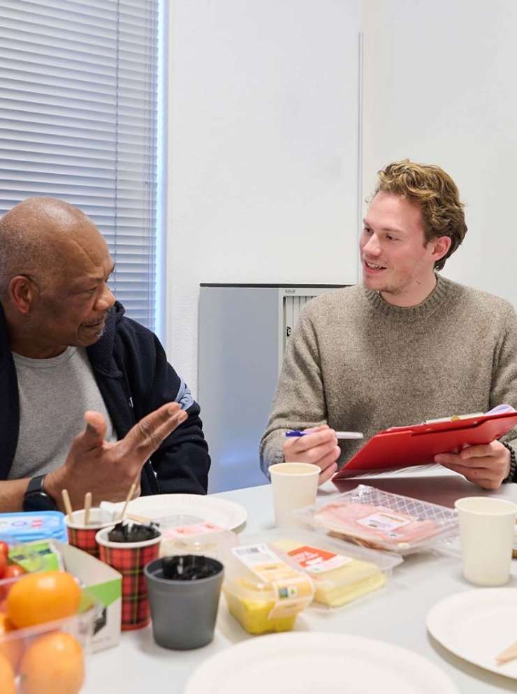 Teams onderzoek HvA oudere man bij diëtist op consult