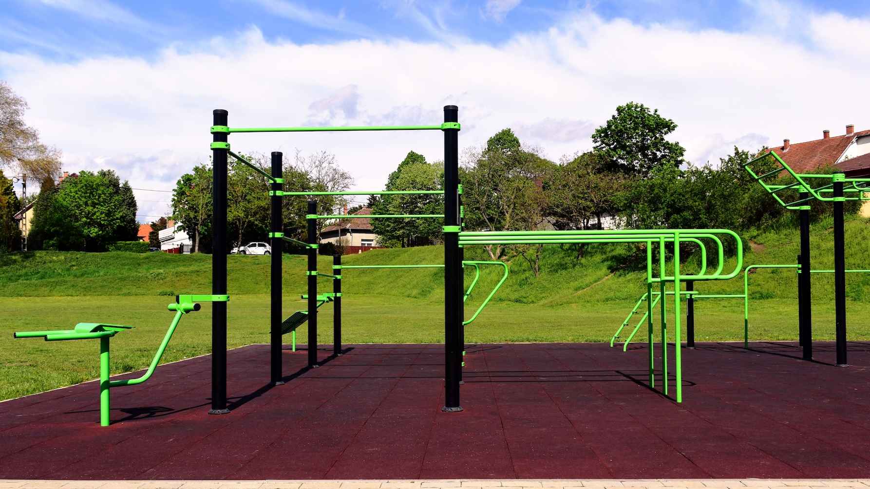 Sporttoestellen in park