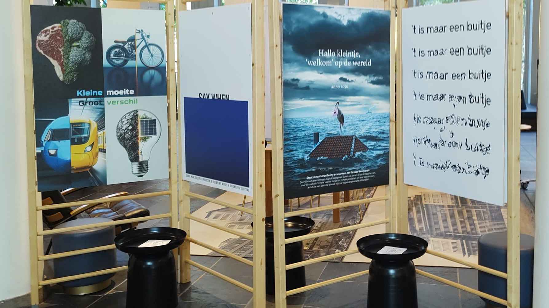 Expositie posters for the planet op de HvA
