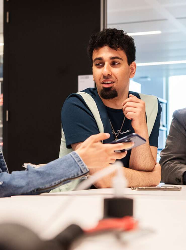 studenten in gesprek