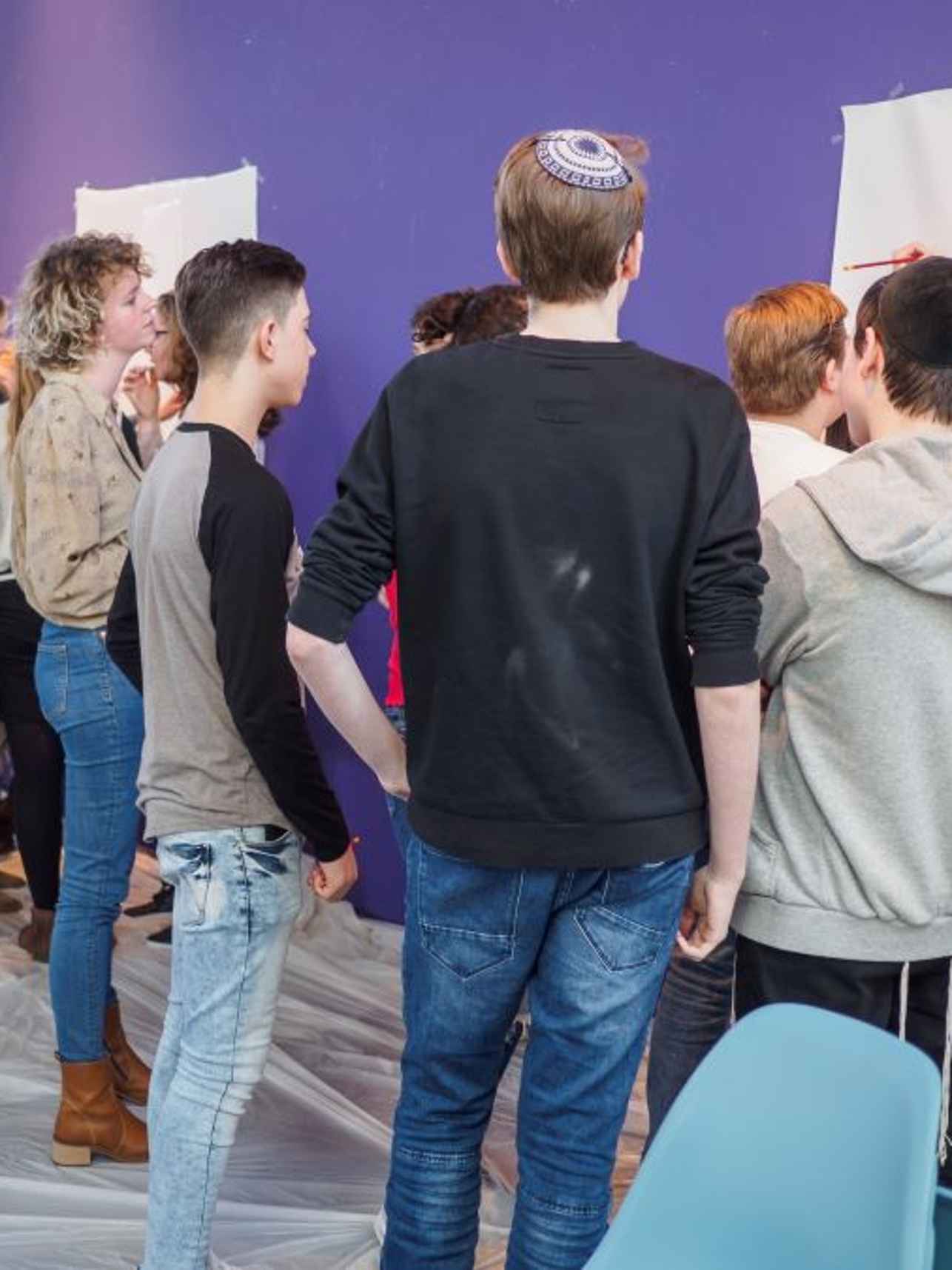 groep scholieren