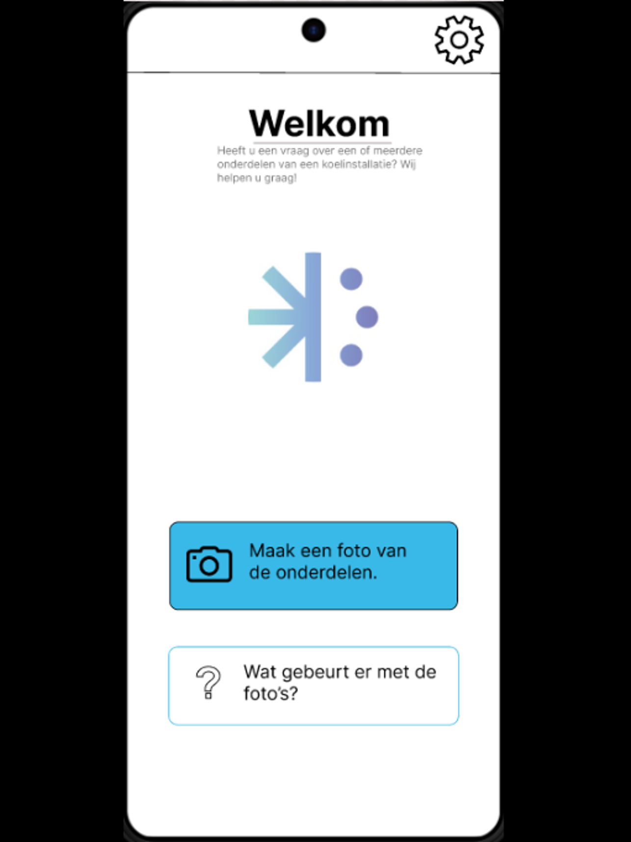 Virtuele Servicemonteur, startscherm
