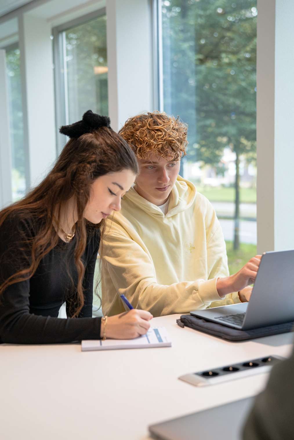Studenten aan het werk