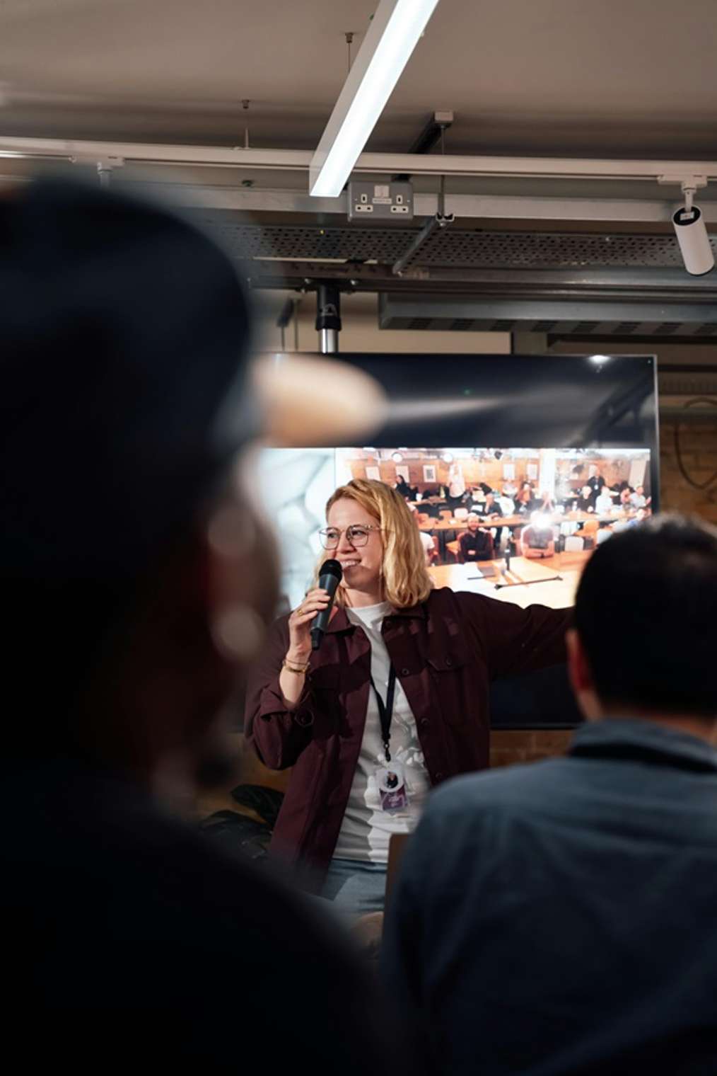 Spreker op een evenement