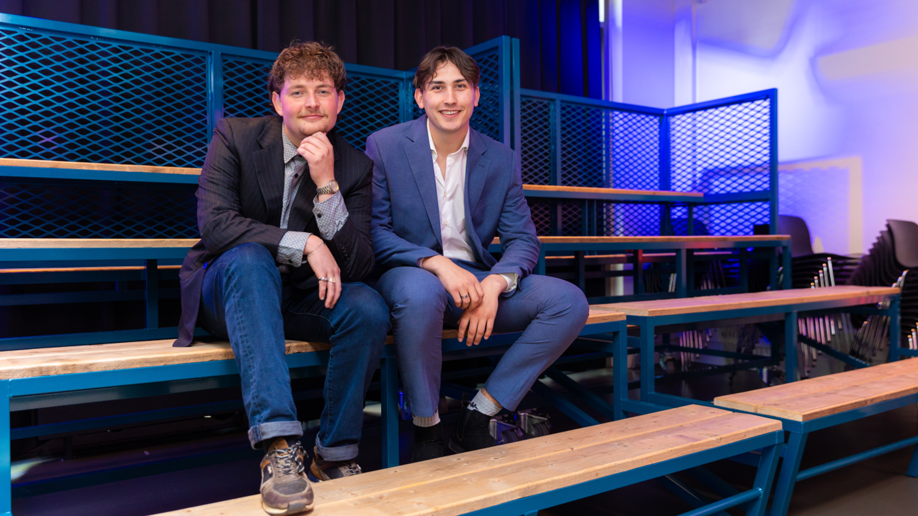 Jouke de Jong en Luuk de Jonge bij de lancering van het nieuwe platform
