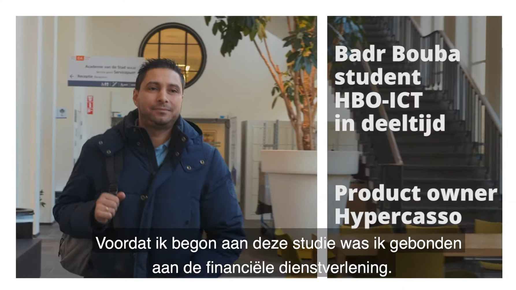 Interessant blijven voor de arbeidsmarkt? Bekijk het verhaal van Badr Bouba, student HBO-ICT deeltijd