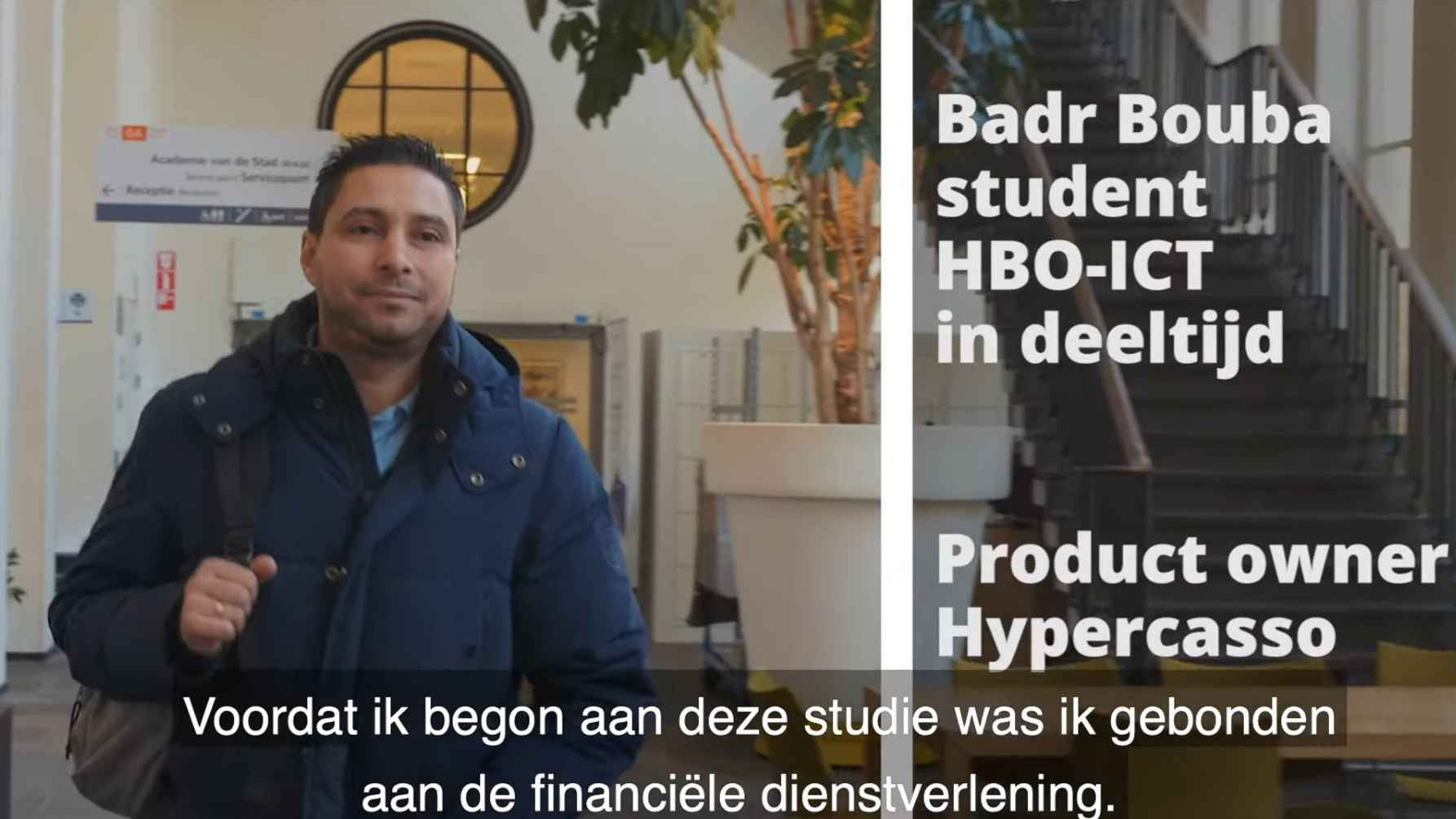Studeren in deeltijd, het verhaal van Badr Bouba, student HBO-ICT deeltijd