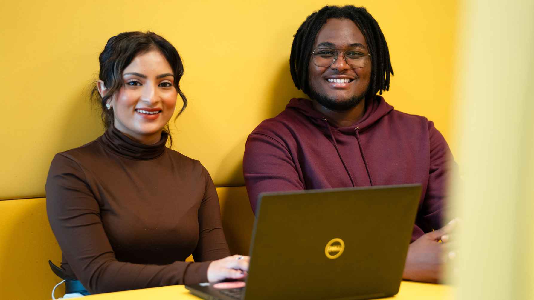 Students smiling.